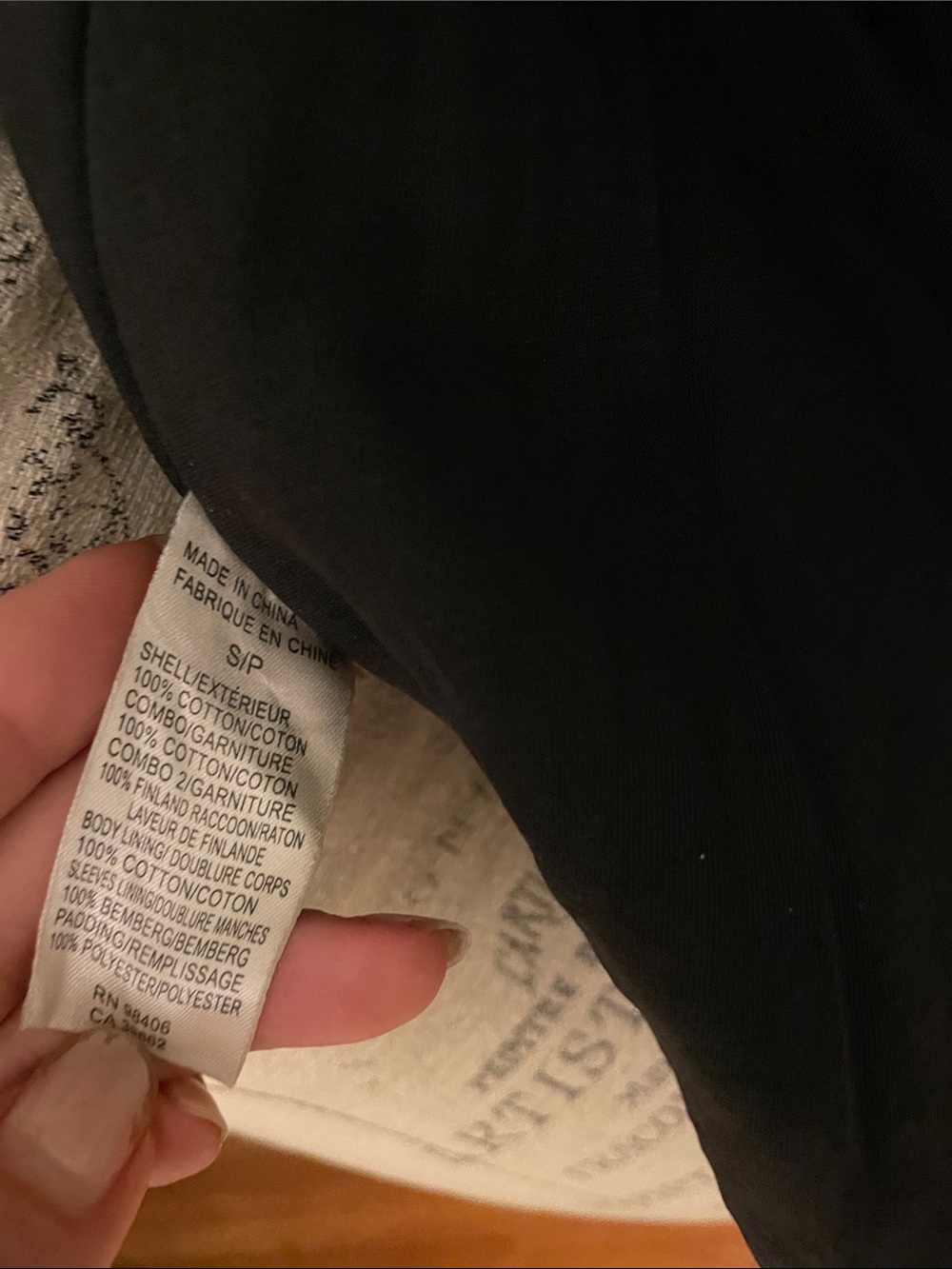 Theory Black Hooded Field Jacket zip-out lining size S - Picture 9 of 11